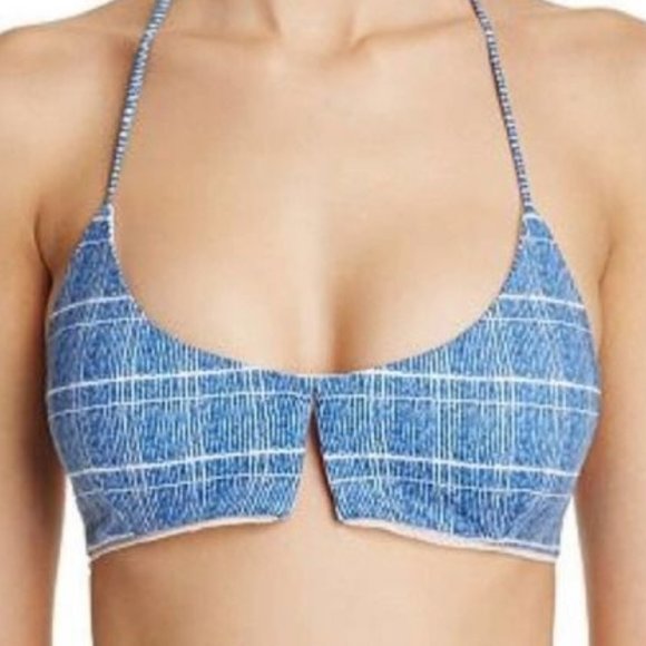 TAVIK SWIMWEAR Cassis Swim Top Off The Grid Blue - Picture 2 of 11